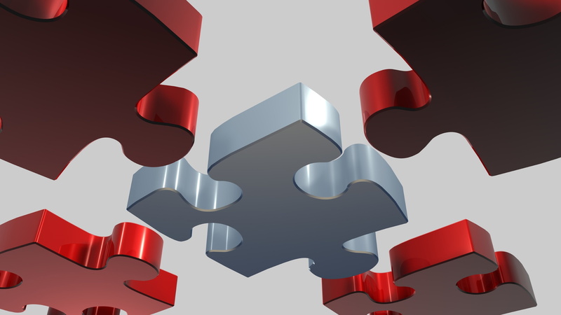 puzzles pieces, white color, shape, close-up, large group of objects, creativity, red, teamwork, three dimensional, white background, nature, connection