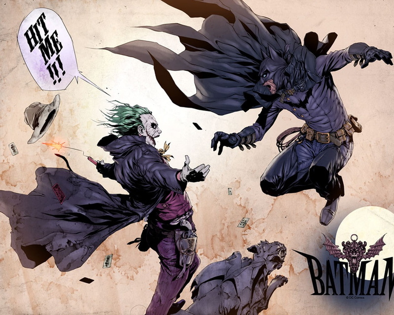 720P, fighting, batman, joker