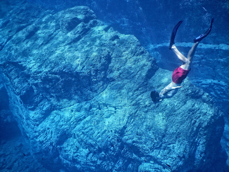 coral reef, diver, underwater, marine, dive, outdoors, huge, body, water, 4K, rock - object, aquatic sport, rock, ocean, leisure activity, undersea, exploration