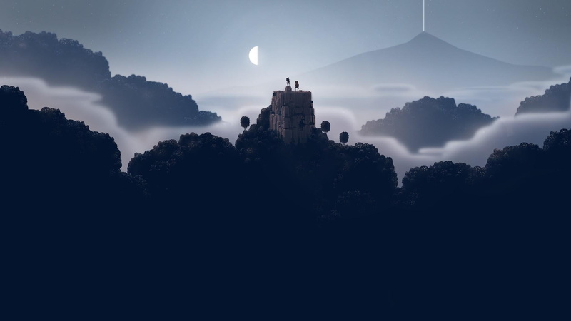 night, sunlight, architecture, pixel art, tree, the past, travel, landscape, retro, skyscraper, silhouette, built structure, history, beauty in nature