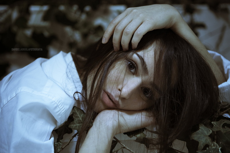1080P, Zara Rabbani, brown eyes, brunette, portrait, white shirt, hands in hair, looking at viewer, model, Davide Lauriola, women