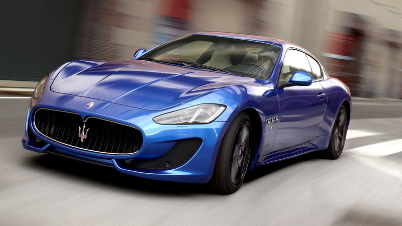 Maserati GranTurismo, Maserati, blue cars, 1080P, car