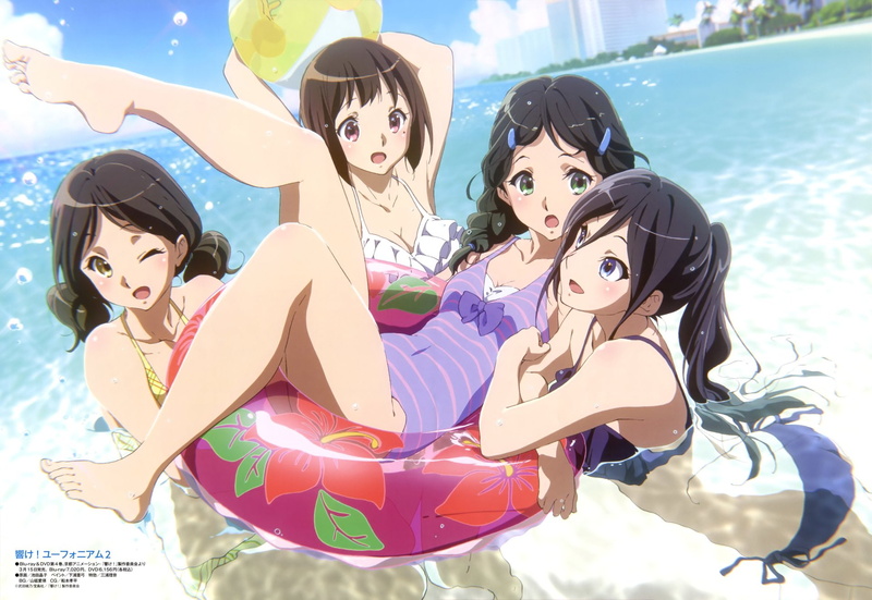 1080P, Anime, Haruka Ogasawara, Sound! Euphonium, Asuka Tanaka, Aoi Saitou, Kaori Nakaseko