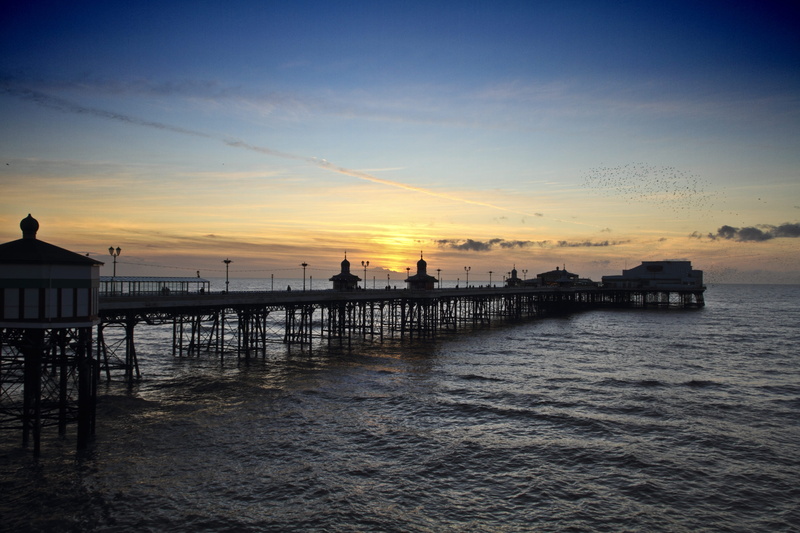 seaside, sea, fylde coast, outdoors, nature, no people, cloud - sky, scenics - nature, coast, 5K, built structure, tranquil scene, architecture, sun, uhd
