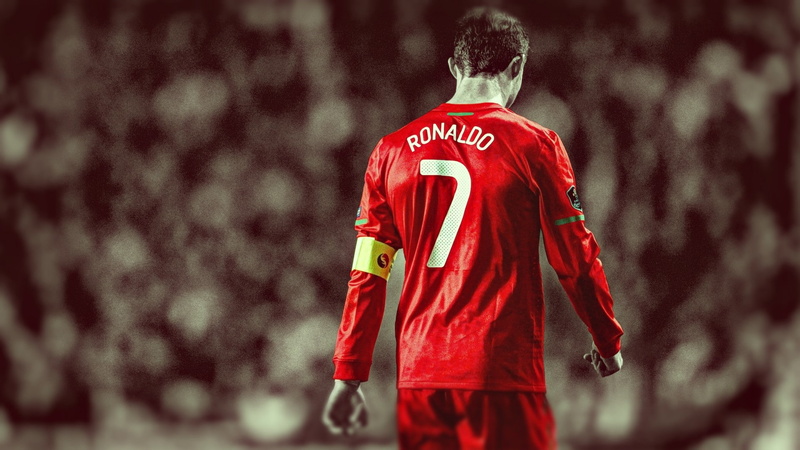 men, soccer, selective coloring, Portugal, 1080P, Cristiano Ronaldo, HDR, sport