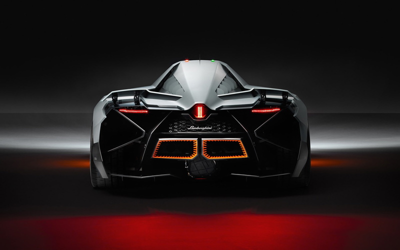indoors, aggression, red, shape, close-up, luxury, Lamborghini, mode of transportation, sign, concept cars, black background, lamborghini egoista, dark