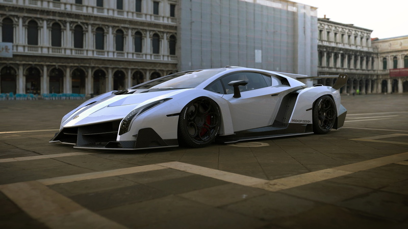 building, vintage car, Lamborghini, land vehicle, mode of transportation, sports car, architecture, concept art, 1080P, day, built structure, in a row