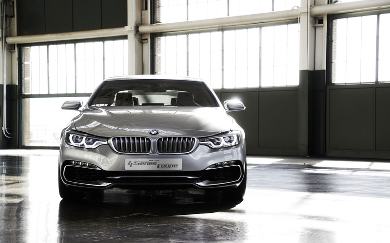 Coupe, Car, sedan, silver, BMW, Front, Series, 2K, Concept, View