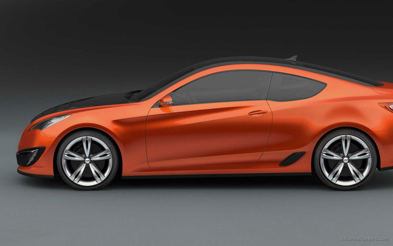 coupe, orange, genesis, two, door, cars, car, 720P, black, hyundai, concept