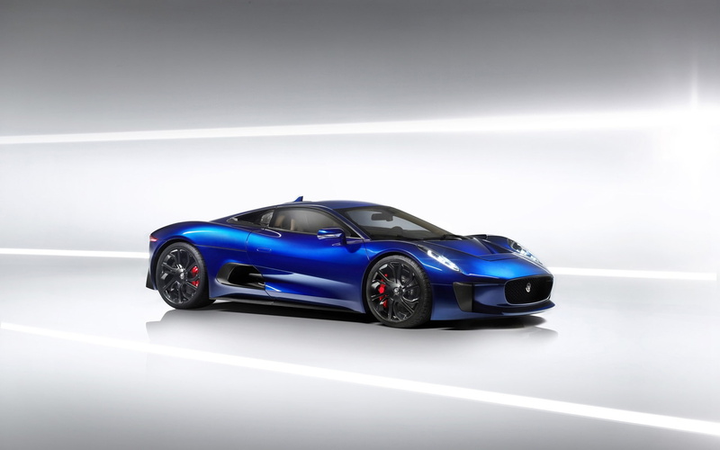 Jaguar C-X75, concept cars, blue cars, 1080P, Jaguar