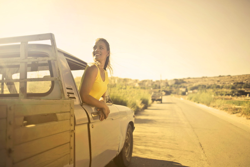 travel, women, 4K, transportation system, nature, summer, one person, inside, person, wearing, desert, truck, freedom, road, lifestyles, sun, country