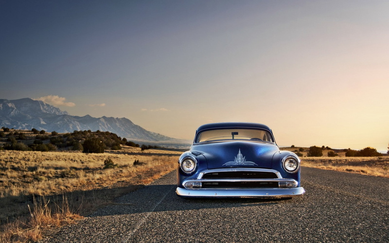 1080P, desert, blue cars, Chevy, car, Chevrolet, old car, Hot Rod