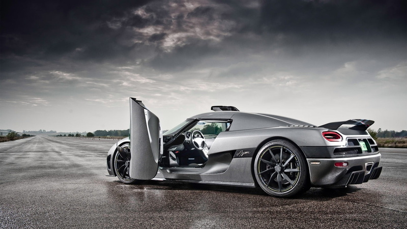 road, racecar, gray, speed, luxury, cloud - sky, on the move, coupe, Koenigsegg Agera, sky, motion, Koenigsegg, transportation, performance, wheel, 1080P