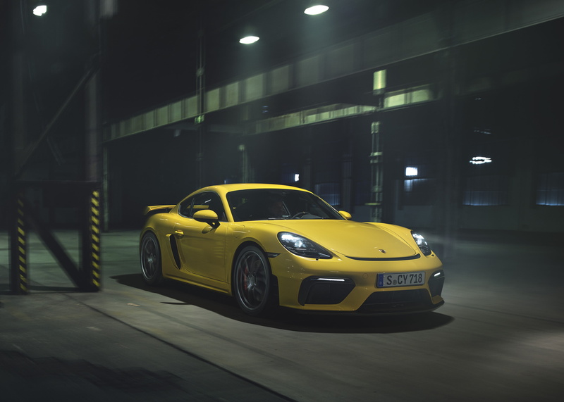 Porsche, sports car, Cayman, 718, GT4, 4K, machine