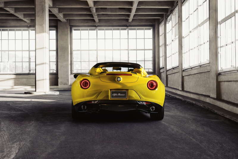 2K, yellow cars, italian cars, car, Alfa Romeo 4C Spider, Alfa Romeo