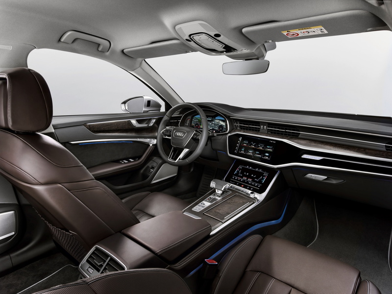4K, 2018 Cars, interior, Audi A6, 4K