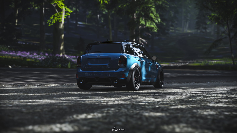 Mini, Forza, car, video games, Mini JCW, Forza Horizon 4, vehicle, Mini Countryman, 1080P