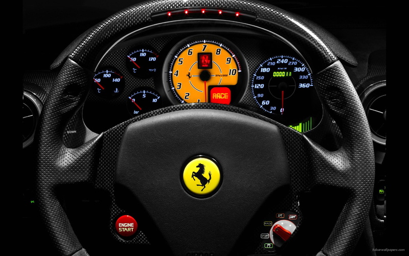 wheel, f, 1080P, f430, black, steering, ferrari, scuderia