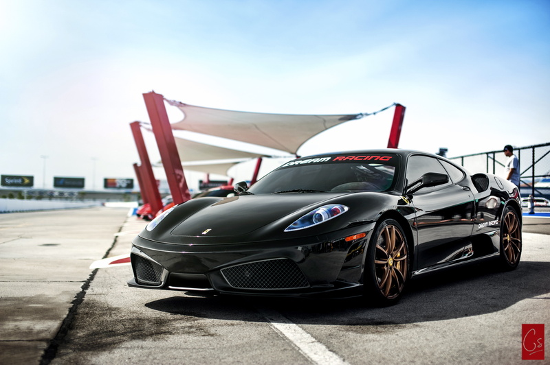 f, 4K, black supercar, Scuderia, Black, F430, coupe, Ferrari