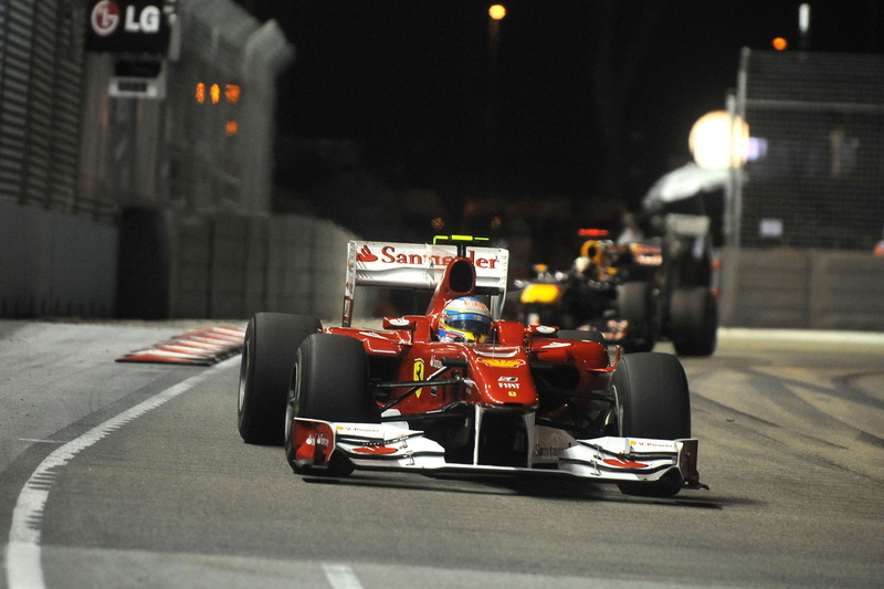 illustration, wheel, Scuderia Ferrari, illuminated, security, The Singapore Grand Prix, architecture, car, Formula-1, headwear, Lights, Sport, Formula 1