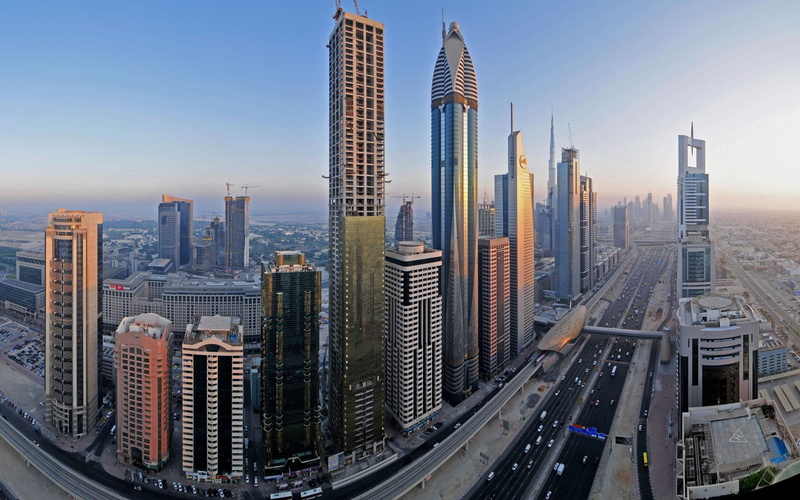 buildings, downtown, 1080P, skyscraper, travel and world, dubai, widescreen