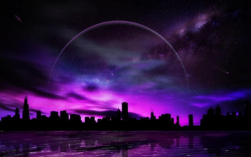 abstract, town, downtown, 1080P, 3d and abstract