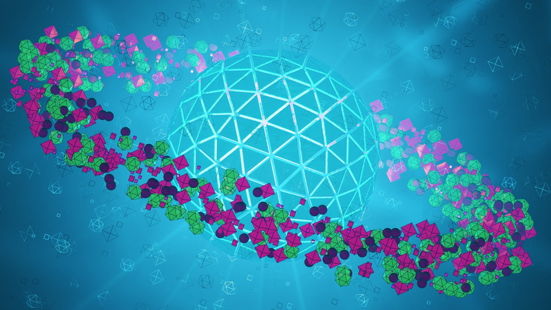 1080P, Cinema 4D, 3D, cyan, Photoshop, digital art, render, abstract