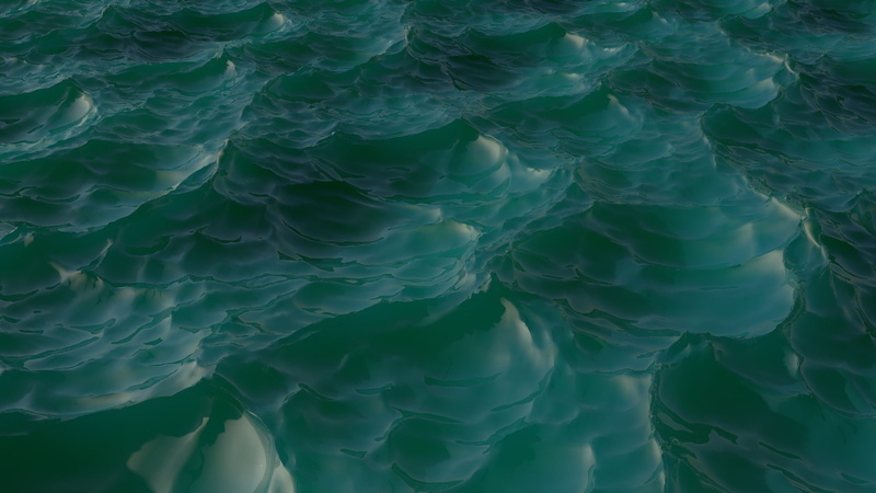 pattern, high angle view, water, animal, Cinema 4D, waterfront, 3D, no people, animal themes, green color, nature, sea, outdoors, digital art, natural pattern