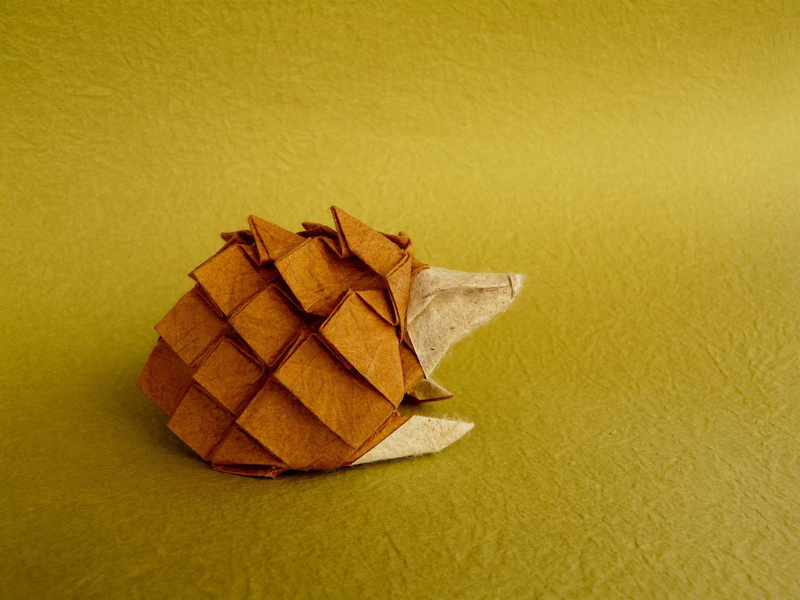origami, 1080P, hedgehog