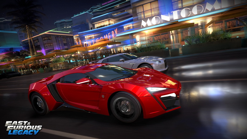 iOS, building exterior, architecture, built structure, car, road, blurred motion, Fast and Furious, city, city street, video games, luxury, red, city life