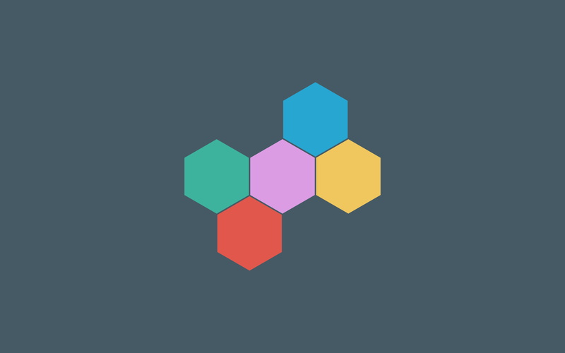 Minimalist, Hexagon, 2K, Abstract