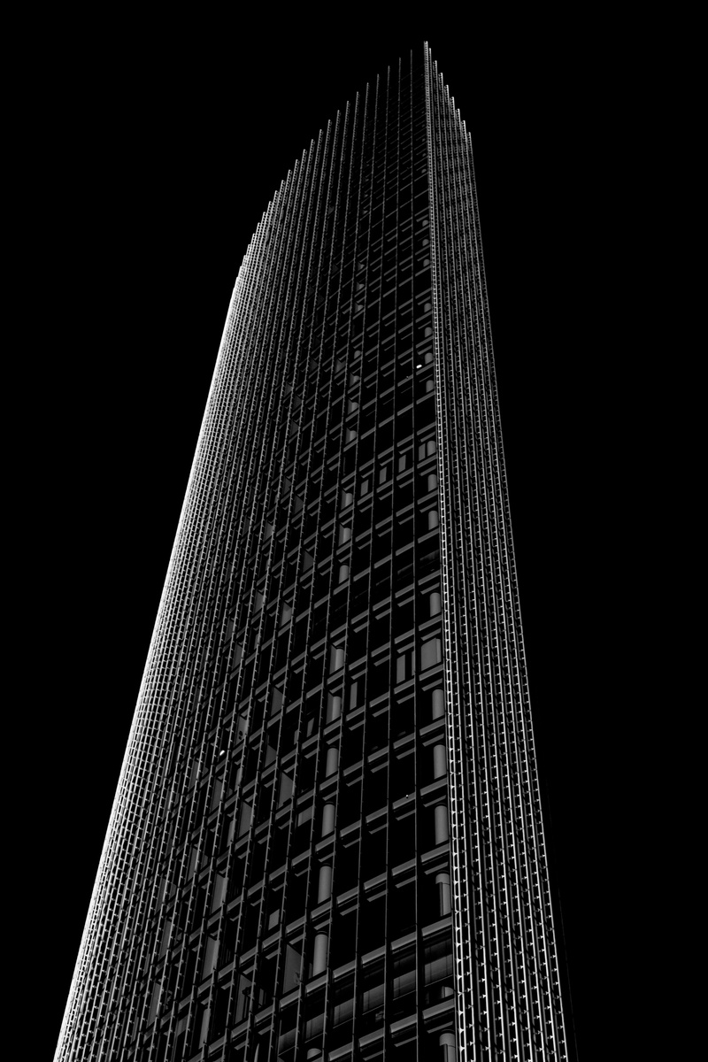 built structure, building exterior, nature, outdoors, no people, tall - high, low angle view, office, curtain, tower, architecture, business, 5K, modern