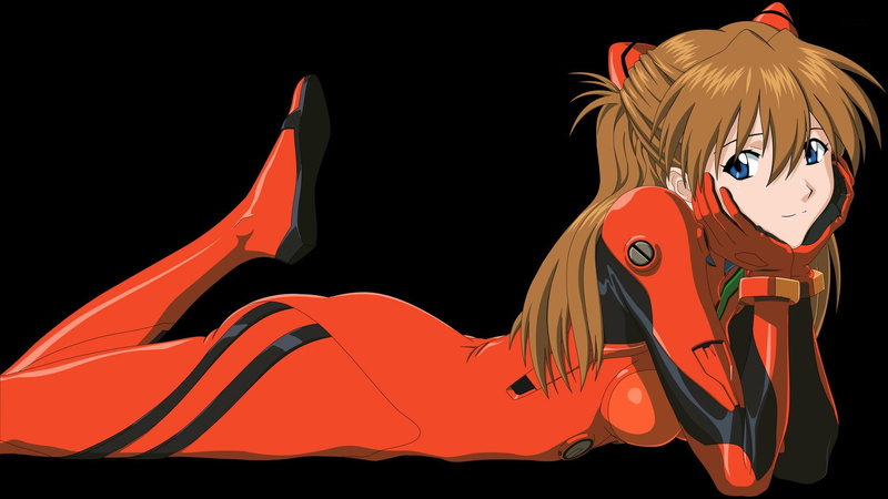 simple background, creativity, anime, orange color, animal representation, Asuka Langley Soryu, animal wildlife, multi colored, art and craft, anime girls