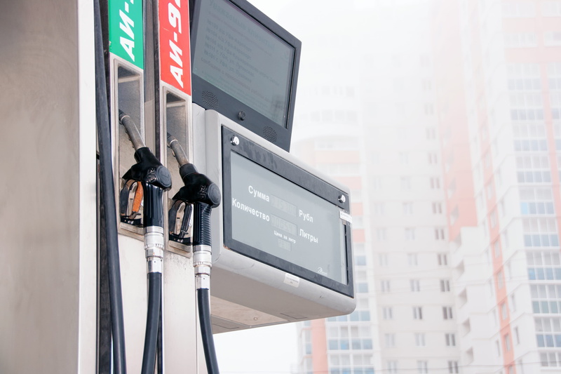 information sign, city, skyscraper, 4K, service, contamination, representation, pollution, ufa, refuel, color, outdoors, no people, kavkazkaya, low angle view
