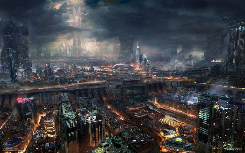 art, sciencefiction, Futuristic, concepts, cityscapes, x, adrift, artwork, hd, 1080P, aircraft