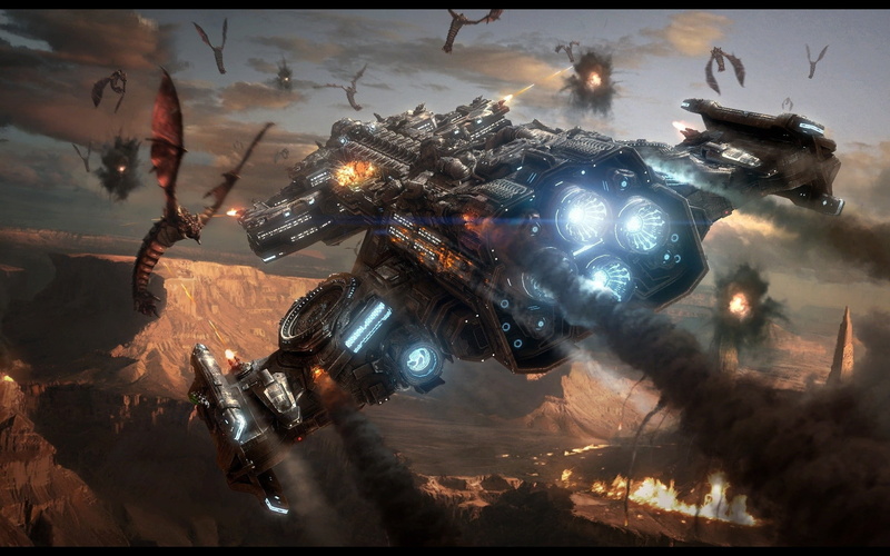 hd, 1080P, zerg, games, sciencefiction, art, starcraft, x, video, spaceships