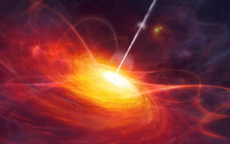 4K, star, nature, space, blue, blackhole, art