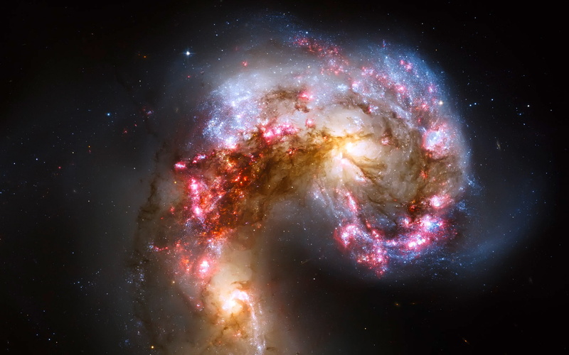 spiral, astronomy, beauty in nature, photo, nature, 1080P, nebula, telescope, digital, luminosity, way, pink color, no people, space exploration, exploration