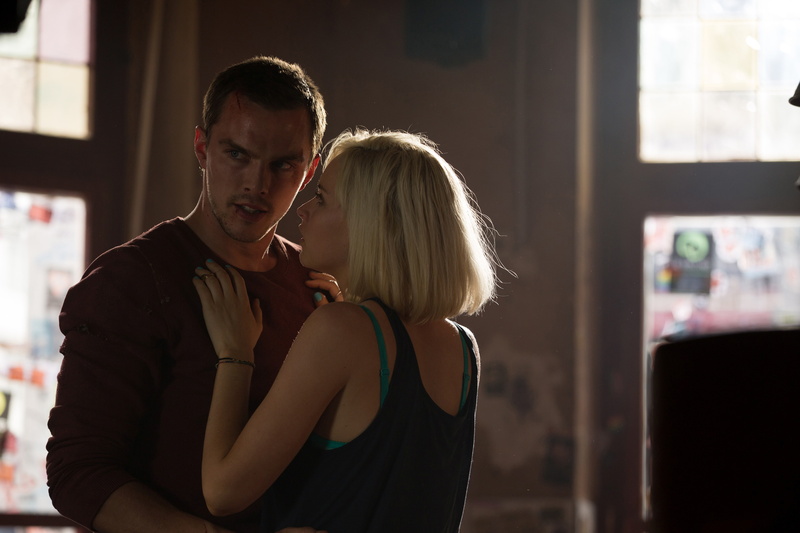 frame, 4K, blonde, Nicholas Hoult, action, Felicity Jones, Autobahn, Thriller, Collide