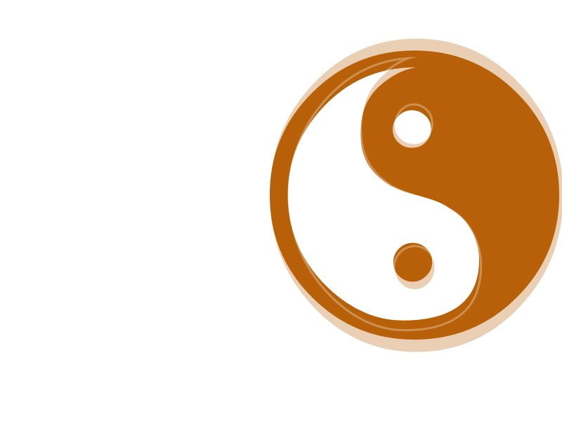 studio shot, orange color, copy space, gold, Taoism, design element, arts culture and entertainment, single object, circle, Religious, 480P, brown, Yin and Yang