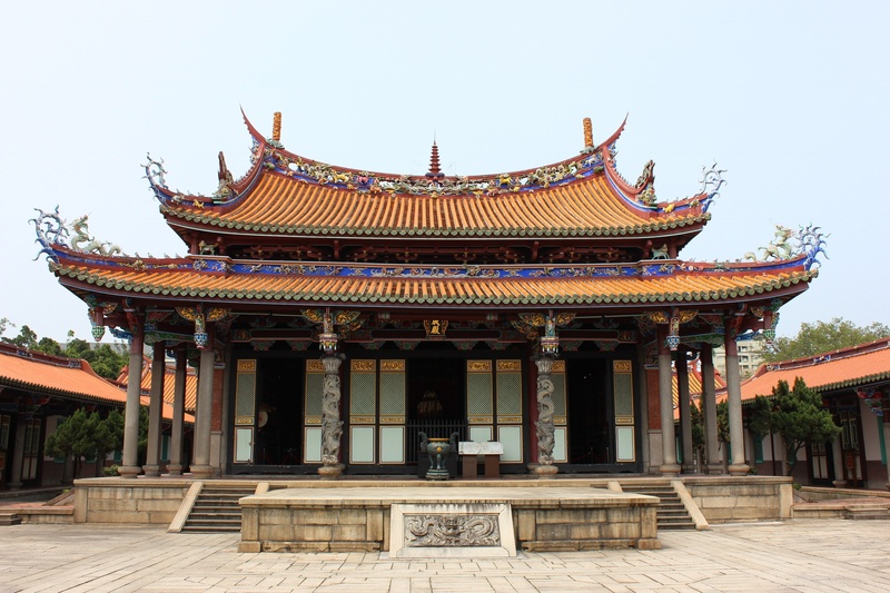 taoist, china - East Asia, building exterior, religion, nature, taipei, ornate, landmark, place of worship, architecture, cultures, famous Place, day, building