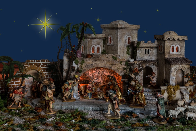 christmas eve, spirituality, jesus birth, 2K, art and craft, the past, sculpture, religion, nativity scene, building exterior, belief, crib, jesus, architecture