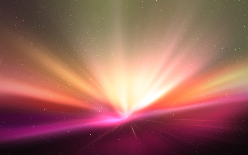 borealis, 2K, rays, aurora, macbook, color, background, purple, yellow