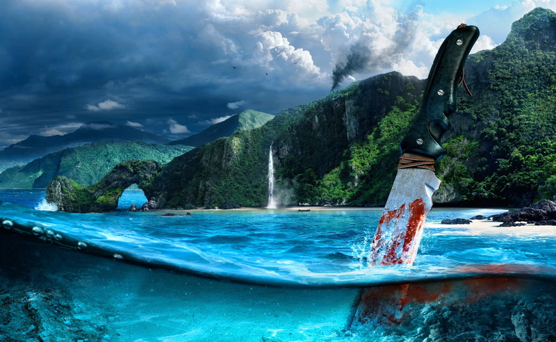 mountain, video, leisure activity, outdoors, day, Far Cry, nature, game, tranquil scene, Games, far cry 3, one person, tree, mountain range, 2K, body