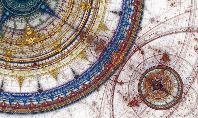 circles, fractal, circle, nature, ceiling, abstract, backgrounds, no people, indoors, architecture, the past, art, blue, elegance, seamless, color, textured Effect