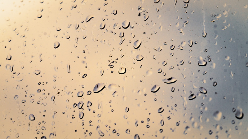 nature, air, open window, transparent, sunset, drop of water, windows, rhombus, rain, water drops, clouds, focus on foreground, full frame, indoors, rainy season