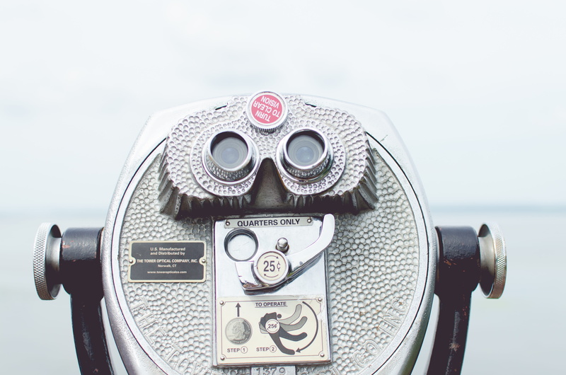 hand-held telescope, quarters only, coin operated, travel, technology, optical instrument, single object, lens - optical instrument, binoculars, no people