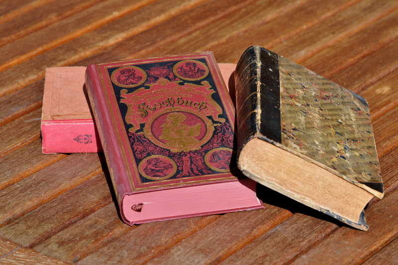ancient, learning, indoors, spine, publication, book, antiquarian, wood - material, 5K, brown, book stack, history, historically, old cooking books, personal accessory