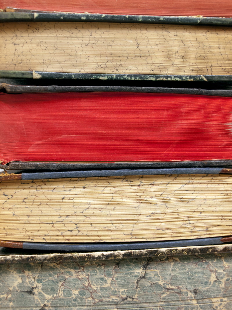 metal, close, still life, pages, outdoors, close-up, old book, used books, no people, red, antiquarian, high angle view, pattern, day, 2K, books, old