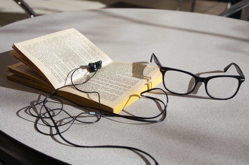 reading, school, indoors, high angle view, still life, open, paperback, 2K, paper, eyeglasses, absence, learning, glasses, activity, communication, close-up